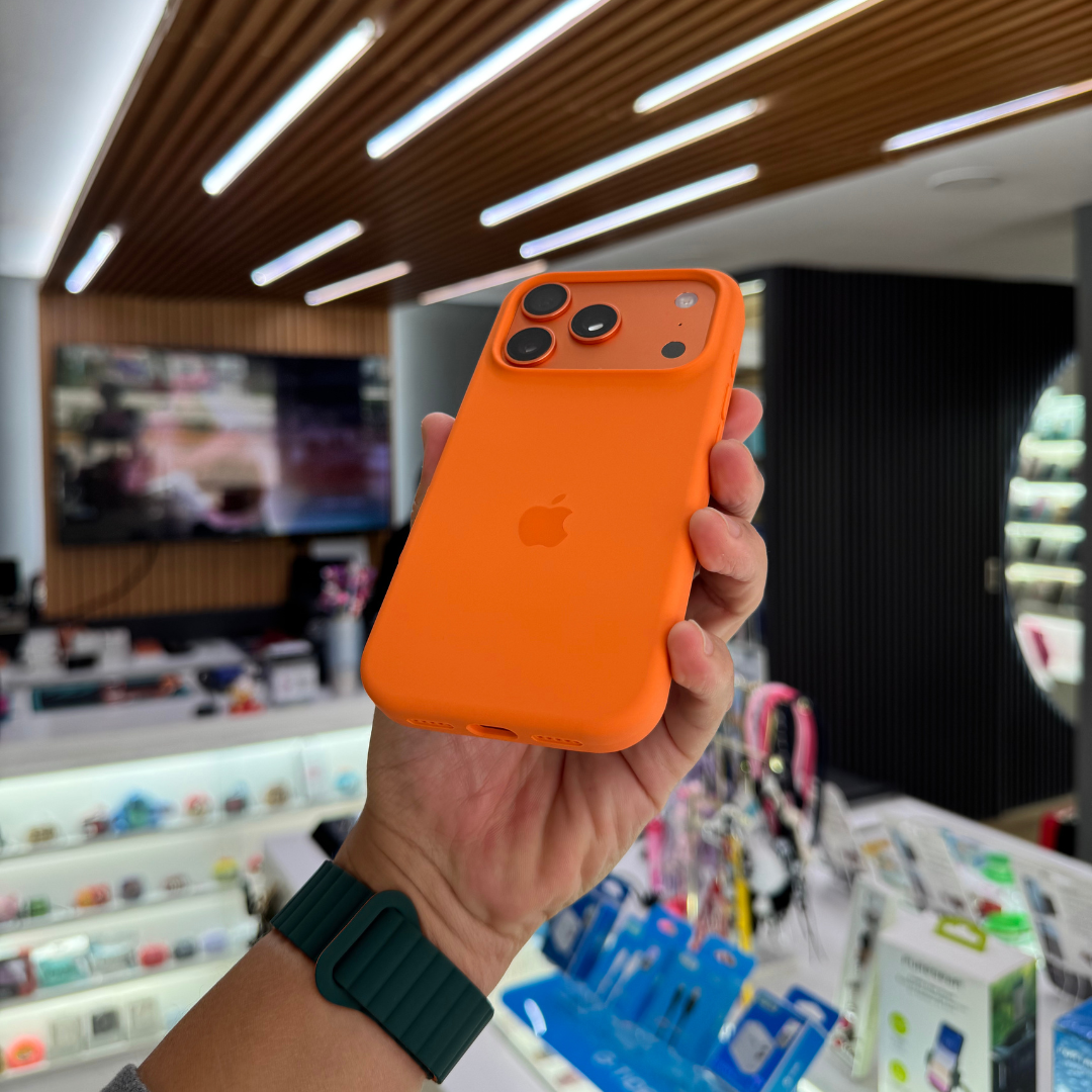 Funda Silicon Naranja Para iPhone