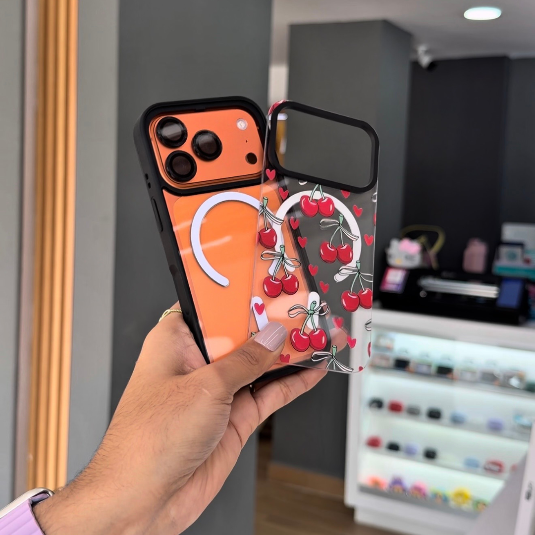Funda Para iPhone cerezas 2 en 1