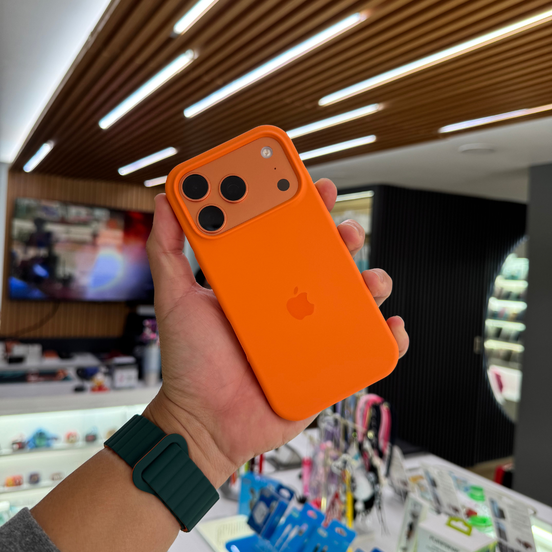 Funda Silicon Naranja Para iPhone