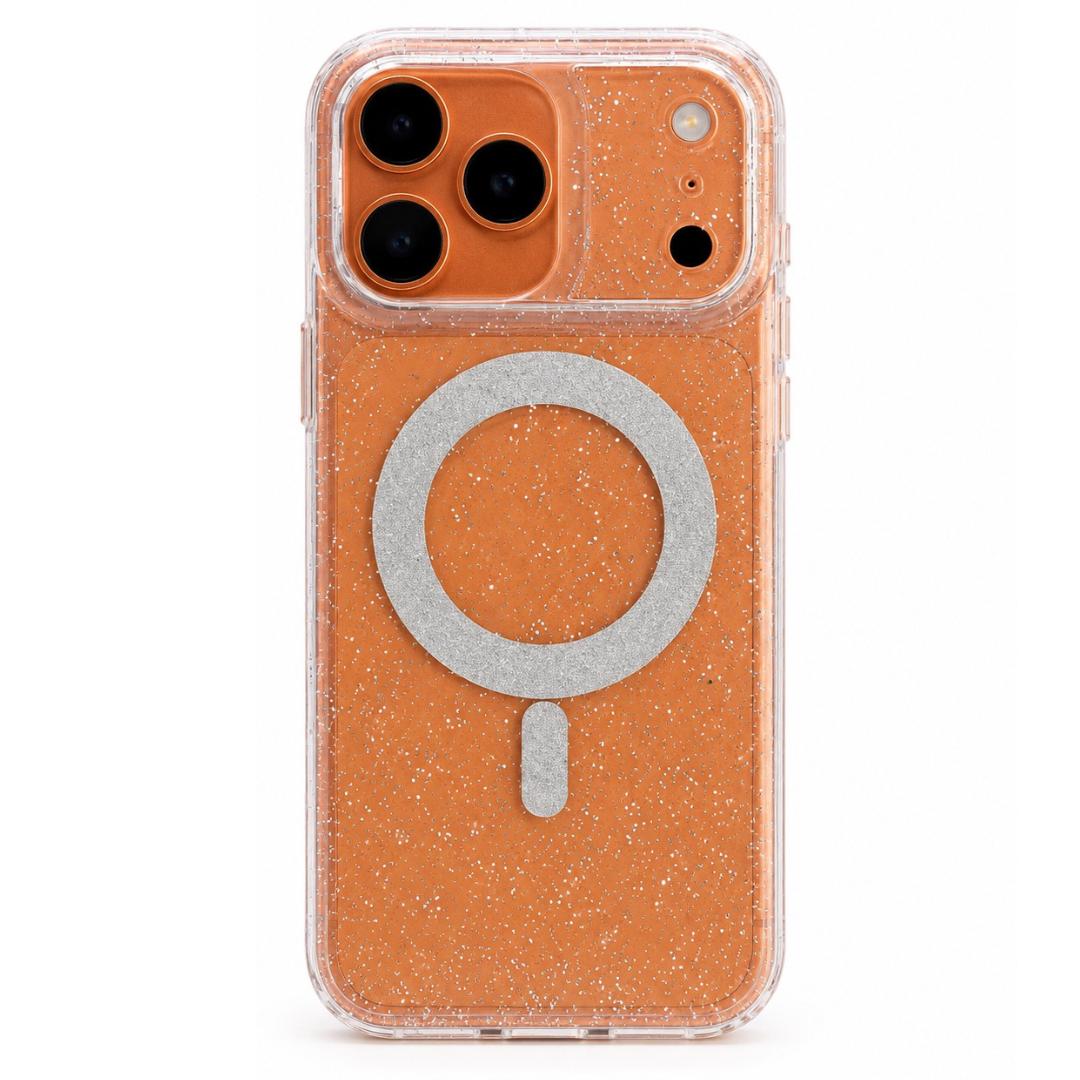 Funda Glitter Transparente Magsafe Para iPhone 17Pro Max