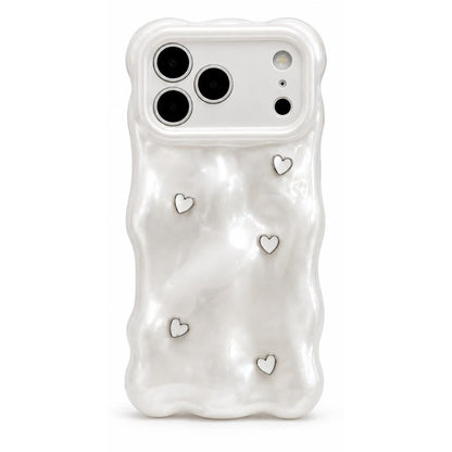 Funda Aperlada Con Corazones Para iPhone 17ProMax