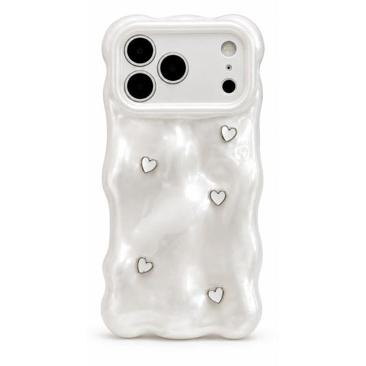 Funda Aperlada Con Corazones Para iPhone 17ProMax