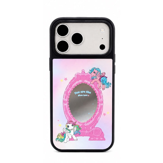 Funda Con Espejo Diseño Unicornio Para iPHONE 17ProMax