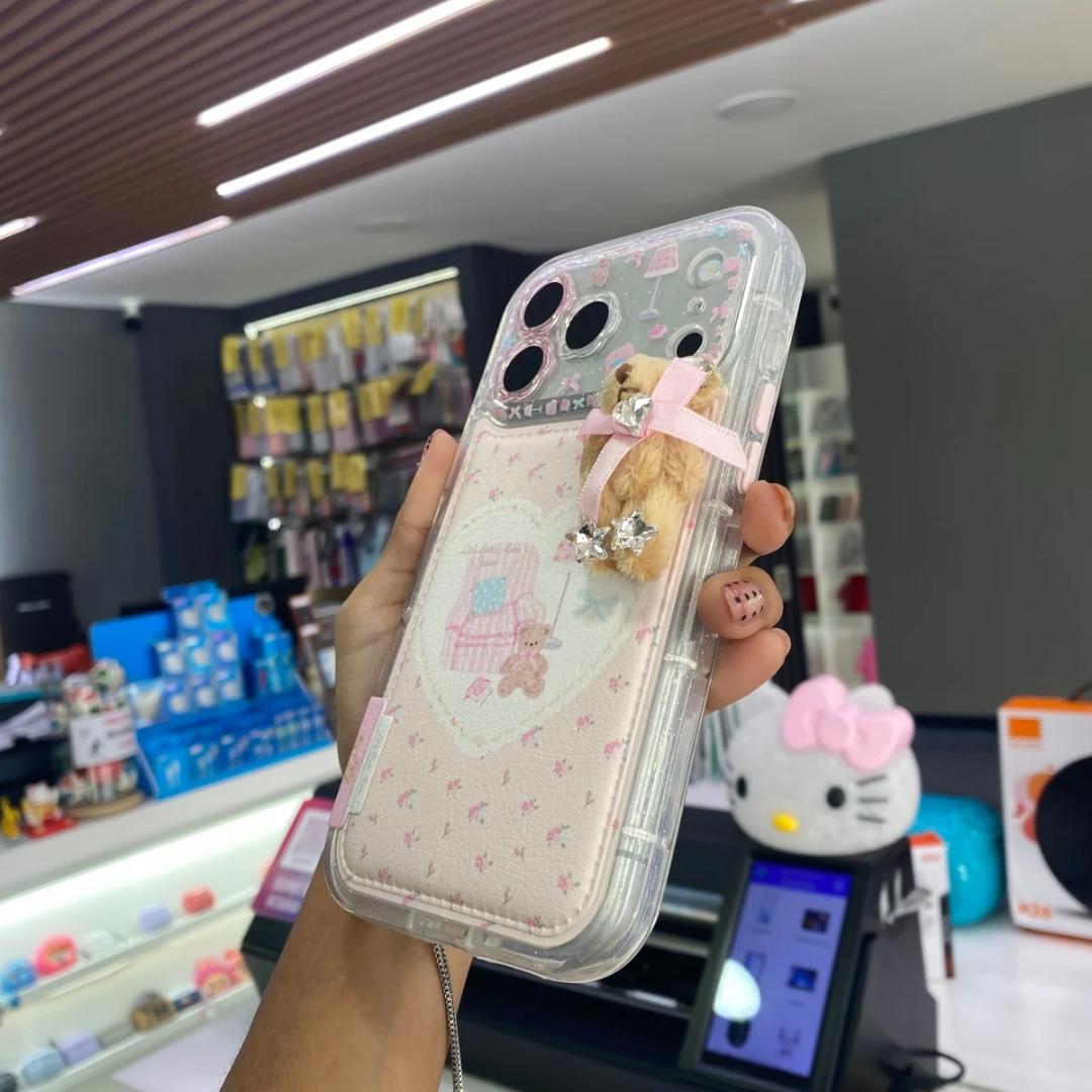 Funda Cute De Osito Para iPhone 17Pro Max