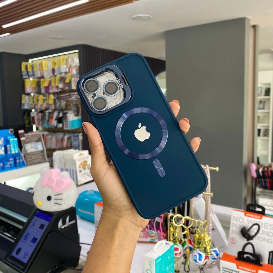 Funda Para iPhone Magnética Con Protectores En Camara