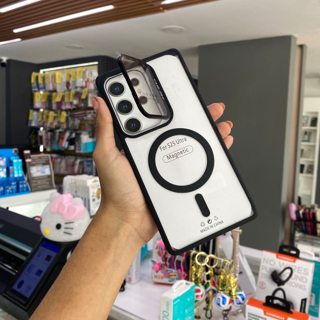 Funda Magnética Con Soporte En Camara Para Samsung S25 Ultra