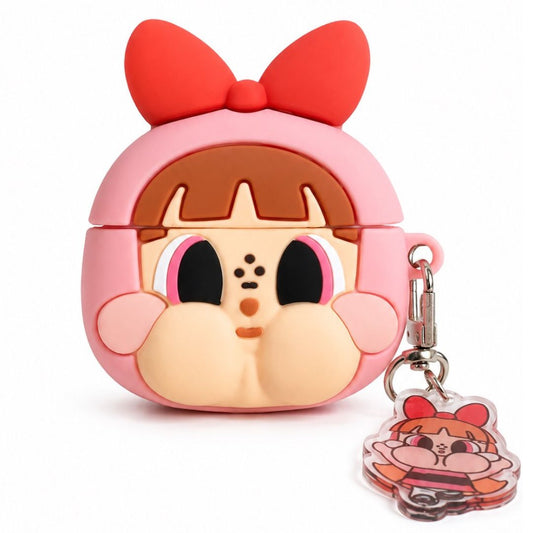Funda Cartoon Para AirPods Con Llavero