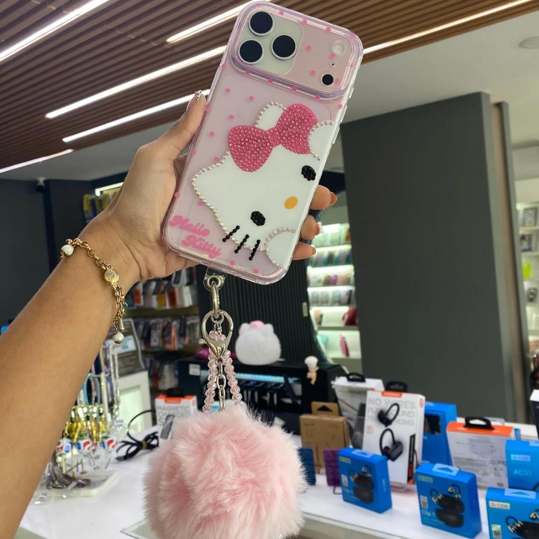 Funda Gatita Rosa Para iPhone 17 ProMax
