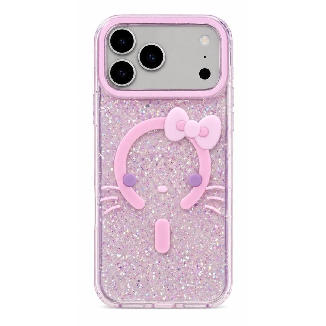 Funda Rosa Kawaii Con Magsafe Para iPhone