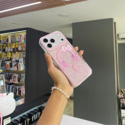 Funda Rosa Kawaii Con Magsafe Para iPhone