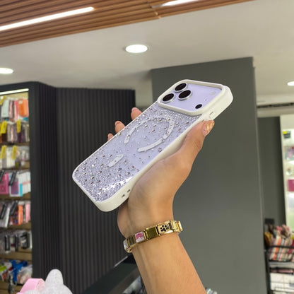 Funda Con Brillos Magsafe Para iPhone 17ProMax